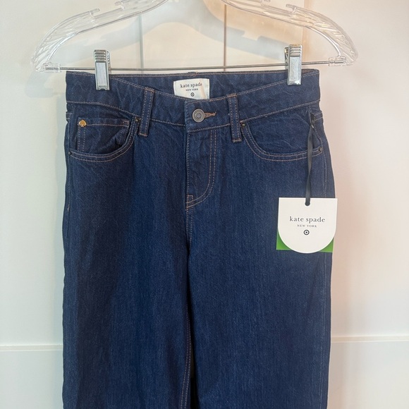 Kate Spade Dark Blue Cuffed Jeans - Picture 2 of 4
